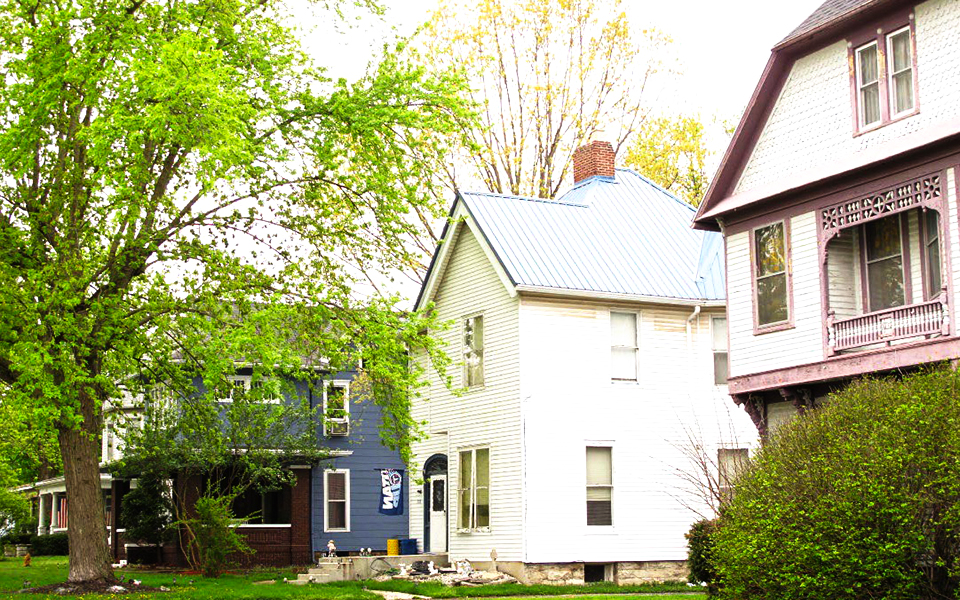 Homes in the Riverside Historic District