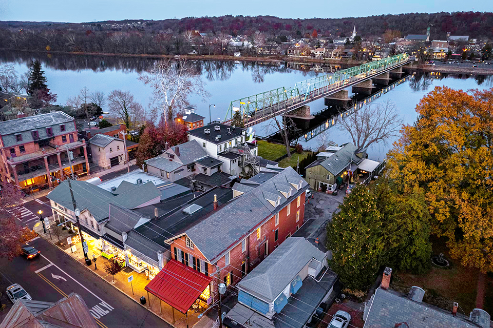 A view of New Hope, PA from Goat Hill Overlook Lambertville, NJ