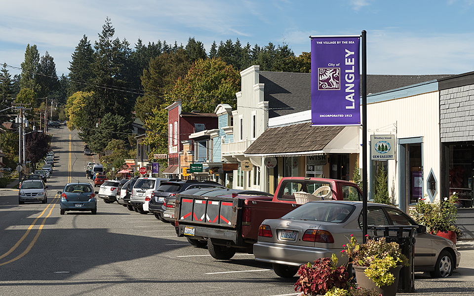 Main Street in Langley, WA