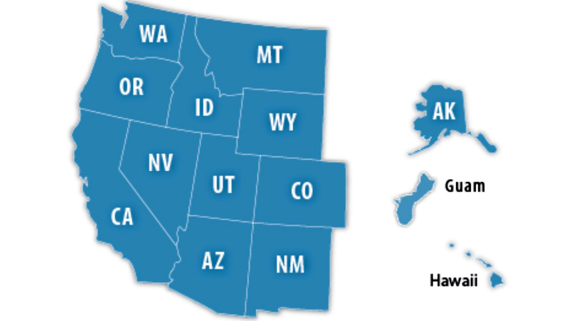 States in the U.S. West (Mountain and Pacific)